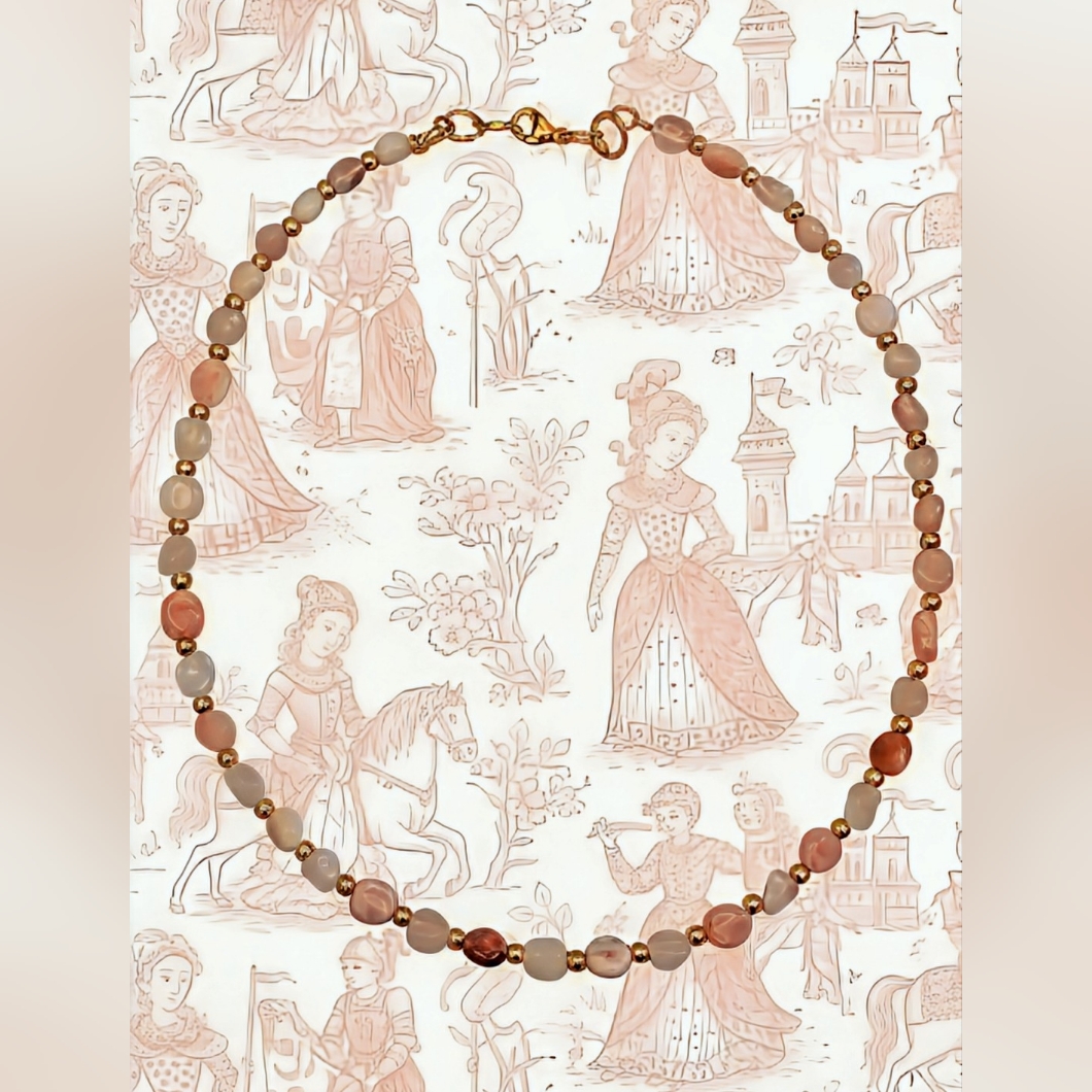 Natural Pink Opal & Rose Quartz Necklace To Balance Your Love And Compassion
